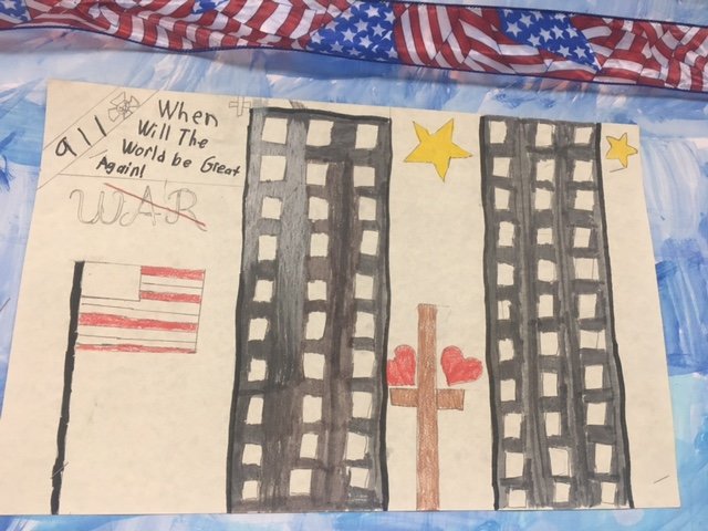 A Holy Family student's artwork was among those displayed at the Missouri State Fire Marshal’s Office at the State Capitol complex in Jefferson City during the events held to mark the 20th anniversary of the 2001 terrorist attacks in New York, Washington, D.C., and rural Pennsylvania.
